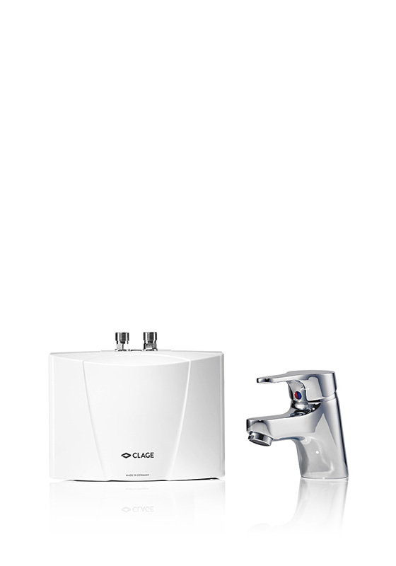 E-mini instant water heater with tap M / END